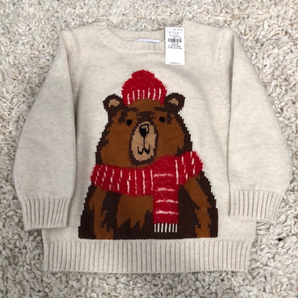 Baby/Toddler Bear Sweater